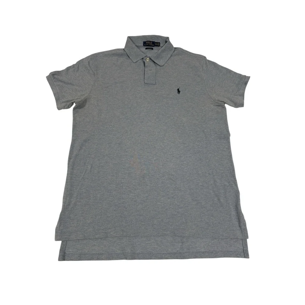 Polo Ralph Lauren Mens Custom‎ Fit Polo Blue Rugby Pony XL